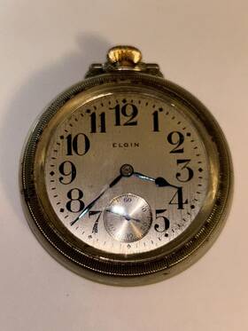 30704926 Elgin 1926 Working Pocket Watch Serial#30704926 With Illinois Case Co. Nickel