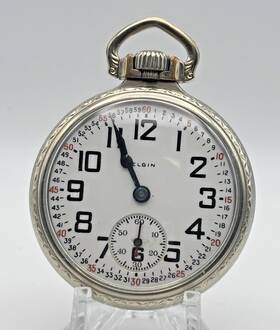 30811430 Elgin B.w. Raymond 21 Jewel Size 16 Open Face 14k Railroad Gr Pocket Watch Runs