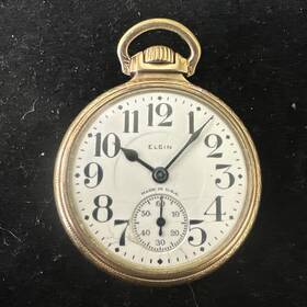 30948190 Elgin 17 Jewels B.w. Raymond Model 10k Goldfilled Pocket Watch #30948190 Works