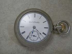 3177993 Elgin Elgin- 3177993- Runs- 1889- Model 3- 18s- 11j- Hunting- Pocket Watch