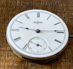3236832 Elgin Vintage Nat L Watch Co. Pocket 1 3/8 Inch Parts / Restoration