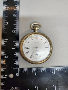 1910 Elgin 3319 For Parts Not Working - Pocket Watch 15 Jewels Usa