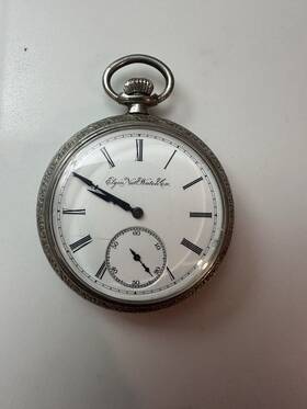 33704048 Elgin Natl Watch Co Silveroid Pocket