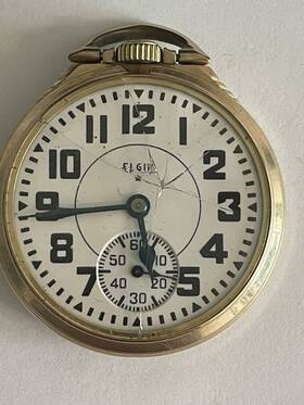 33934256 Elgin 33743157 Vtg 1935 Bw Raymond 10k Gold Filled Pocket Watch 21j 16s