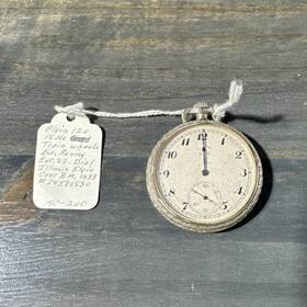 34580830 Elgin Model 125 15 Jewels 1933 12s Silver Pocket Watch Mechanical Not Running