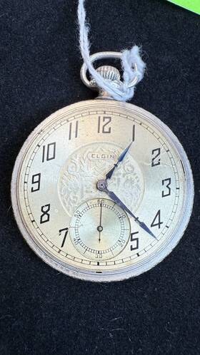 36474633 Elgin Pocket Watch Vintage For Parts/repair Serial