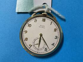 36562869 Elgin Vintage Deluxe Pocket Watch 21j 10k Gf Working As Is No Bezel