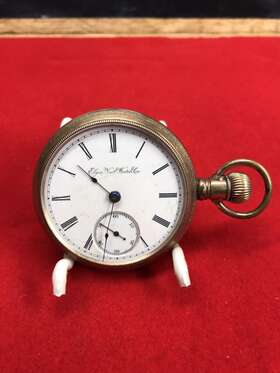 3696008 Elgin 1890 G.m. Wheeler 15j Pocket Watch 18s Model 3 Lever Set For Parts/repair