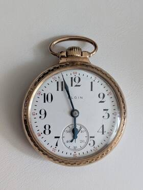 27202728 Elgin 37202728 Pocket Watch Model 15 12 Karat Goldfield 21 Jewels Size 16s