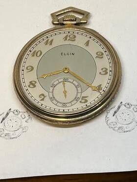 37411808 Elgin Model 315 12s 15j 1938 Case Keystone 10k Gf