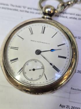 3803137 Elgin Natl Watch Co Pocket With Key