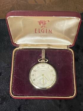 38311227 Elgin 1940 Pocket Watch 15j 12s Grade 315 10k Gf Working Inch With Original Case