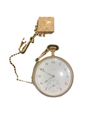 Chain3916469 Elgin 3916469 Antique Pocket Watch Gold Filled Case Congress With S And C