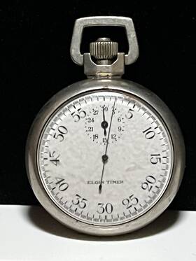 41300812 Elgin Rare Vintage 1940s Wwii Military Timer Stopwatch Usa Not Working