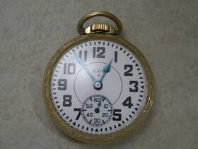 41443232 Elgin Elgin- 10k Gold Plate- 41443232- B.w. Raymond- 1943- Pocket Watch