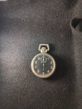 41766440 Elgin 1943 Usaaf Type A8 Jitterbug Navigators Stopwatch Gilt Gold Movement Ww2