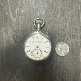 420465 Elgin Pocket Watch Silvereide Not Working Serial #420465