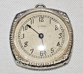 4217491 Elgin 14k White Gold Watch Case Co 1923 Illinois 903 15j Pocket 9.34g Tgw