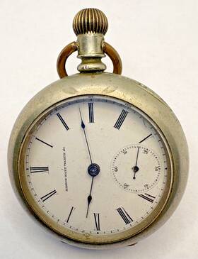 4222455 Elgin 1884 Model 4 Lever Set Pocket Watch Silverode Case