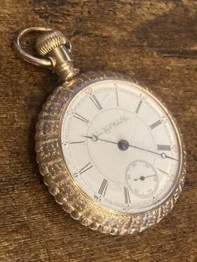 45543 Elgin Mint Watch Co. 18s - 17 Jewel Gold Filled Pocket Running