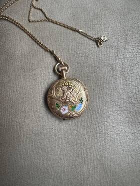 4676953 Elgin 14k Multi-color Gold 17-jewel Antique Pocket Watch Size 16s Full Hunter