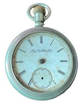 4955240 Elgin Antique 1893 Pocket Watch Model 5 Grade 74 Parts Repairs Only