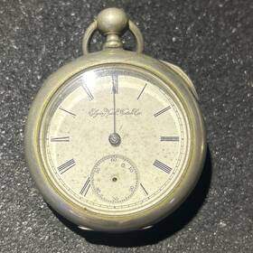 5019080 Elgin Key Wind Pocket Watchsn 1894. Grade 97. Size 18s Repairs No