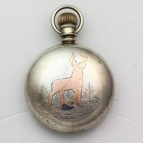 5066594 Elgin Grade 96 Model 4 Open Face Swing Out 18 Size Pocket Watch Ca. 1894