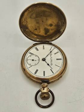 5380188 Elgin Natl Watch Co. 18s With Gold Filled Philadelphia Hunter Case