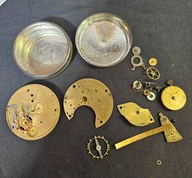 563864 Elgin Vtg National Watch Co Pocket - Repair/ Parts Only- B4