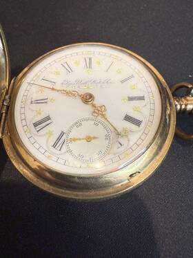 6104123 Elgin 17 Jewels Serial Number Pocket Watch