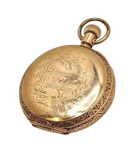 6418019 Elgin 1896 Hunter Case Gf Pocket Watch Grade 117 As-is See Below