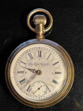 6542580 Elgin Antique 1897 Natftl Pocket Watch Grade 73- Size 18s- 7j Jewels #6542580