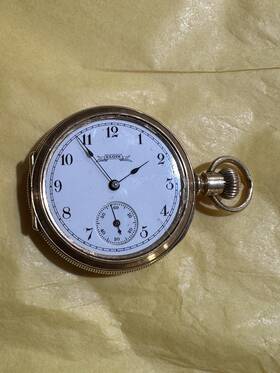 6623014 Elgin Antique Ladies 14k Gold Pocket Watch 15j Circa 1896 Runs