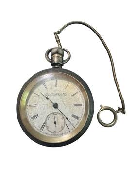 6725264 Elgin Antique Pocket Watch Natl Co 15 Jewels Coin Silver Working