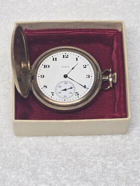 6831524 Elgin Vintage Pocket Watch Grade 109 Mod. 1 Class 60 1897 Size 0s 7j Runs