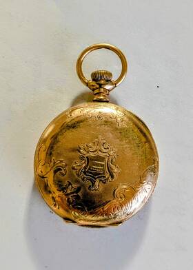 6918564 Elgin Rose Color Pocket Watch Serial #