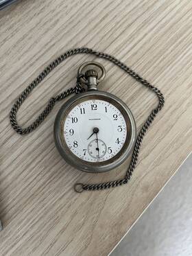7-b700 Elgin Vintage And Antique 1901 Open Face Pocket Watch 7jewels