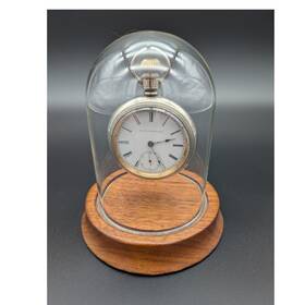 727019 Elgin Vintage 18s Open Face Pocket Watch Nickel Case 17 Jewel G.m. Wheeler
