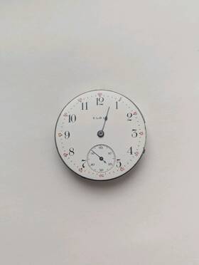 7297518 Elgin Vintage 15 Jewels Pocket Watch Parts As-is Repair