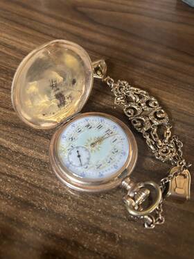 7459393 Elgin Vintage Antique Nat L Watch Co. Hunter Pocket