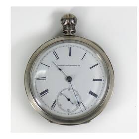783375 Elgin G.m. Wheeler 13 Jewel 18 Size Pocket Watch Year 1880 Runs Great