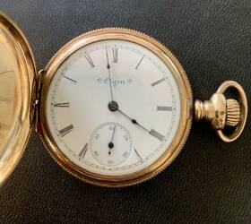 785688 Elgin 1900 Gold Filled Hunting Case Pocket Watch. Sundial. Not Running