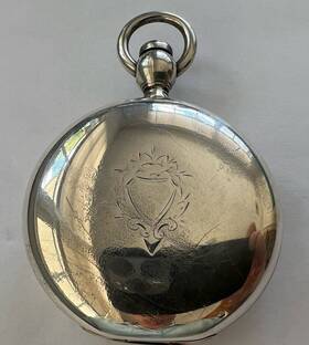 1867 Elgin 8133 Pocket Watch. Sn In 6 Ounce Coin Silver Case Runs