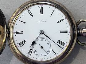 8323085 Elgin Antique/vintage 1900 Pocket Watch Grade 228 15j 18s Parts Or Repair