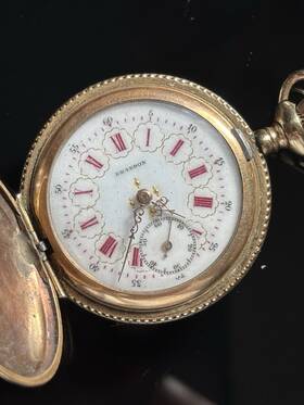 833548 Elgin Rare 1881 Ladys Hunter National Watch Co. Pocket