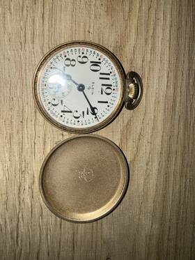 83762 Elgin Ft575ft 10k Rgp Railroad Pocket Watch 15 Jewels