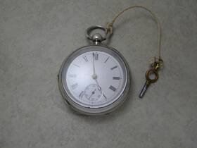 8556287 Elgin Elgin- 8556287- Grade 238- Model 1- 1900- 18s- 7j- Runs- Key Wind- Pocket Watch