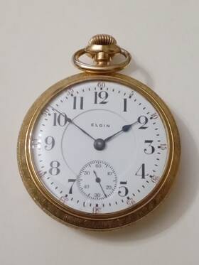 8575092 Elgin Pocket Watch Inch Veritas 21 J #8575092. 18s. 1900. 239 Grade. Running