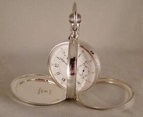 86-railroad Elgin 138 Years Old 15j Coin Silver Muckle Case 16s Great Looking Pocket Watch